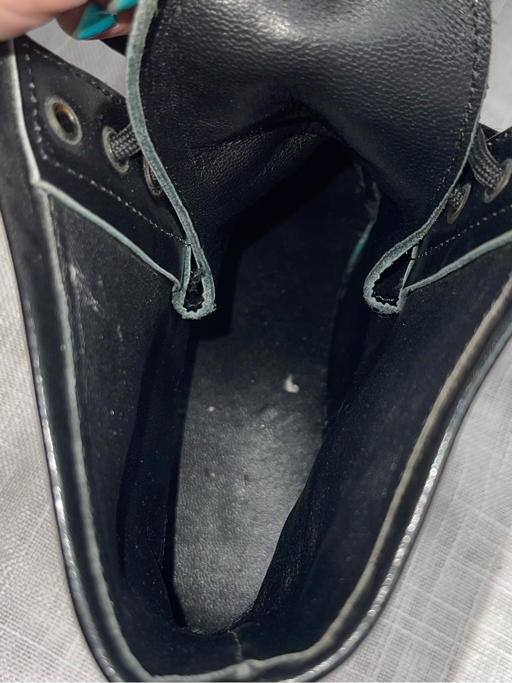 Dr. Martens Black Leather 1460 Louis Vuitton Leather Custom Boots - Picture 8 of 15